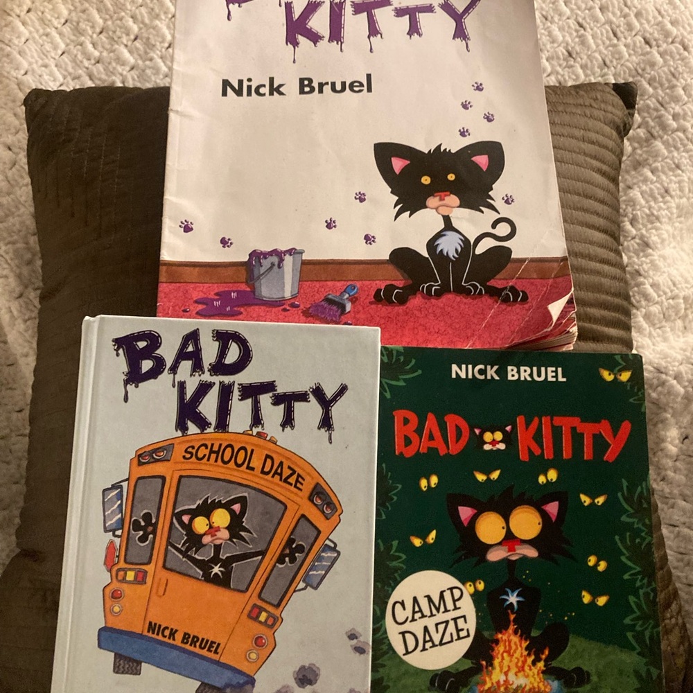 Bad Kitty Book Bundle Children’s Books 3 books as pictured